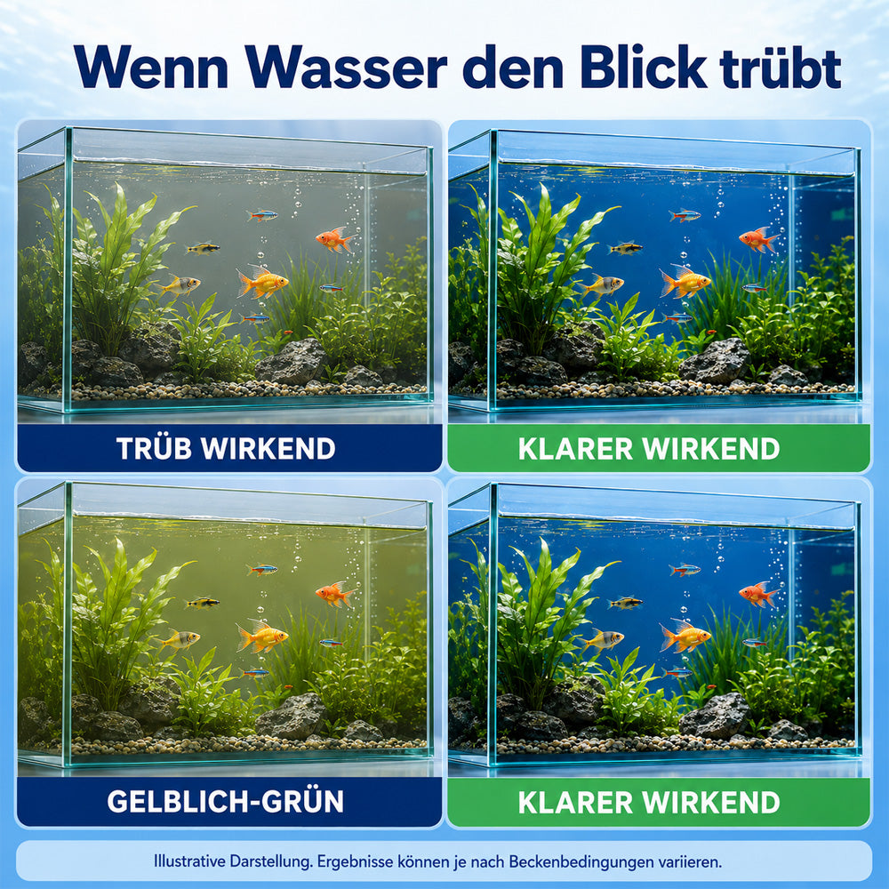 🌿Leistungsstarke Wasserreinigungstablette für Aquarien
