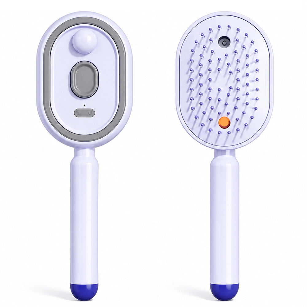 🔥Brosse de Massage du Cuir Chevelu Électrique avec Brume et Lumière Rouge