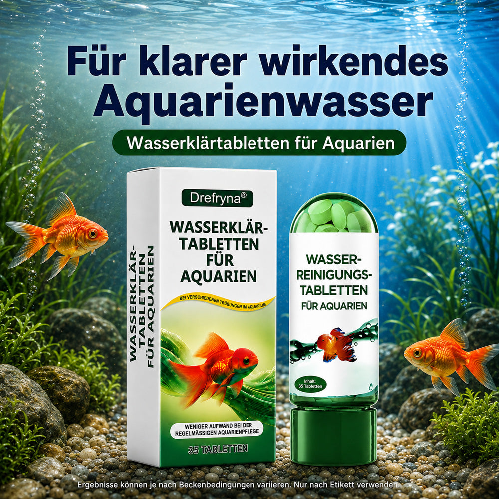 🌿Leistungsstarke Wasserreinigungstablette für Aquarien
