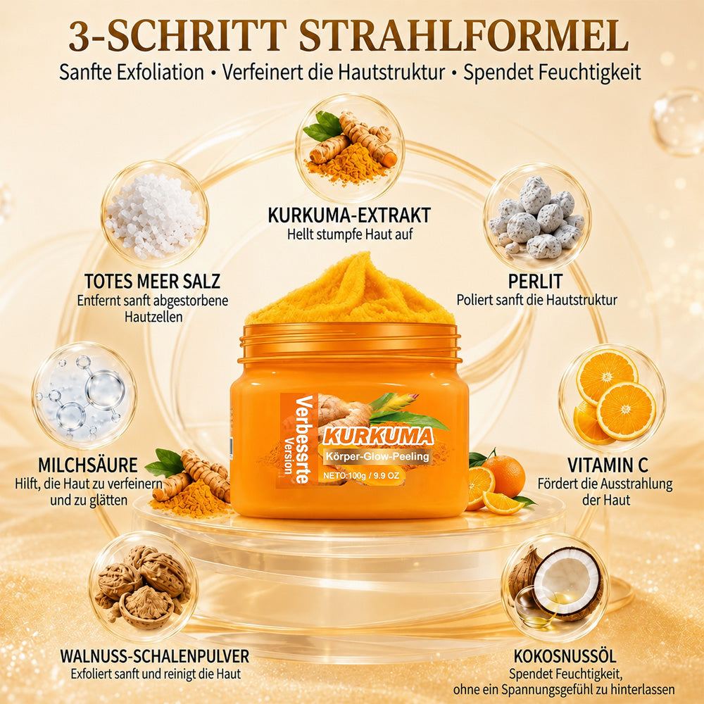 ✨ Drefryna® Kurkuma-Körperpeeling für strahlende Haut