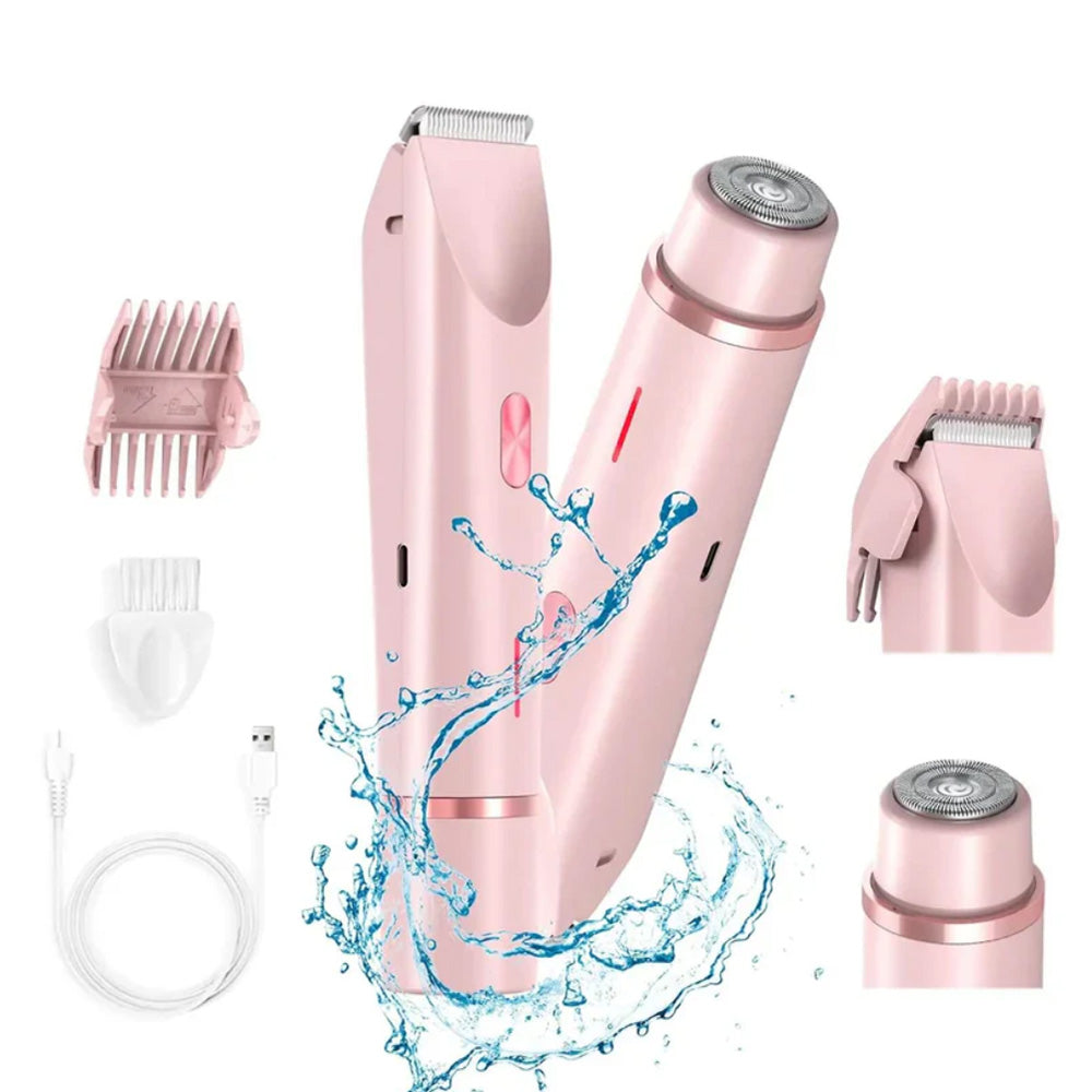 ✨2-in-1 Schmerzfreier Bikini Trimmer für Gesicht & Körper