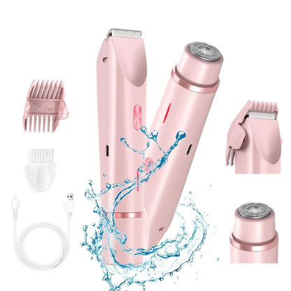 ✨2-in-1 Schmerzfreier Bikini Trimmer für Gesicht & Körper