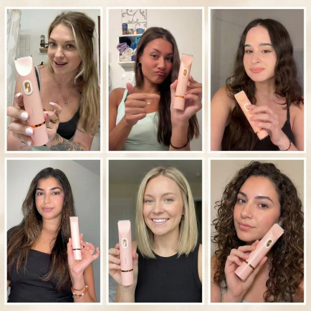 ✨2-in-1 Schmerzfreier Bikini Trimmer für Gesicht & Körper