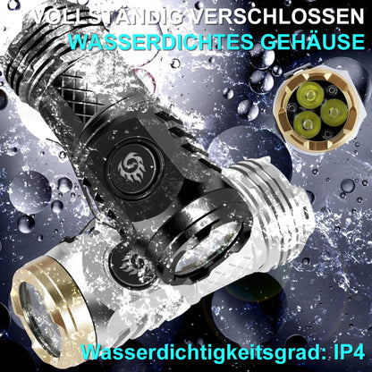 🔦✨ Three-Eyed Monster Mini Taschenlampe – Ultrastark, kompakt & wiederaufladbar