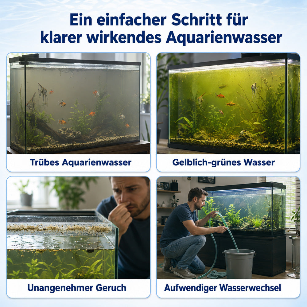 🌿Leistungsstarke Wasserreinigungstablette für Aquarien