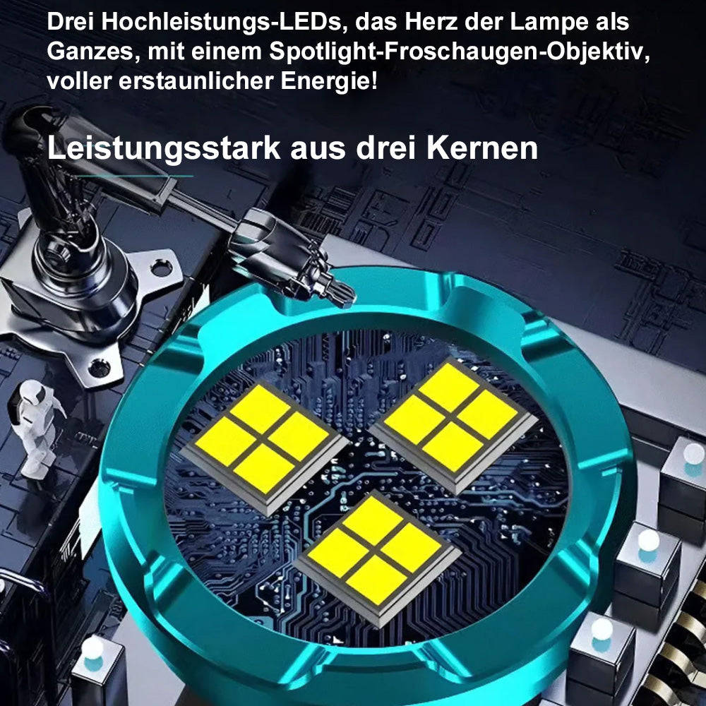🔦✨ Three-Eyed Monster Mini Taschenlampe – Ultrastark, kompakt & wiederaufladbar