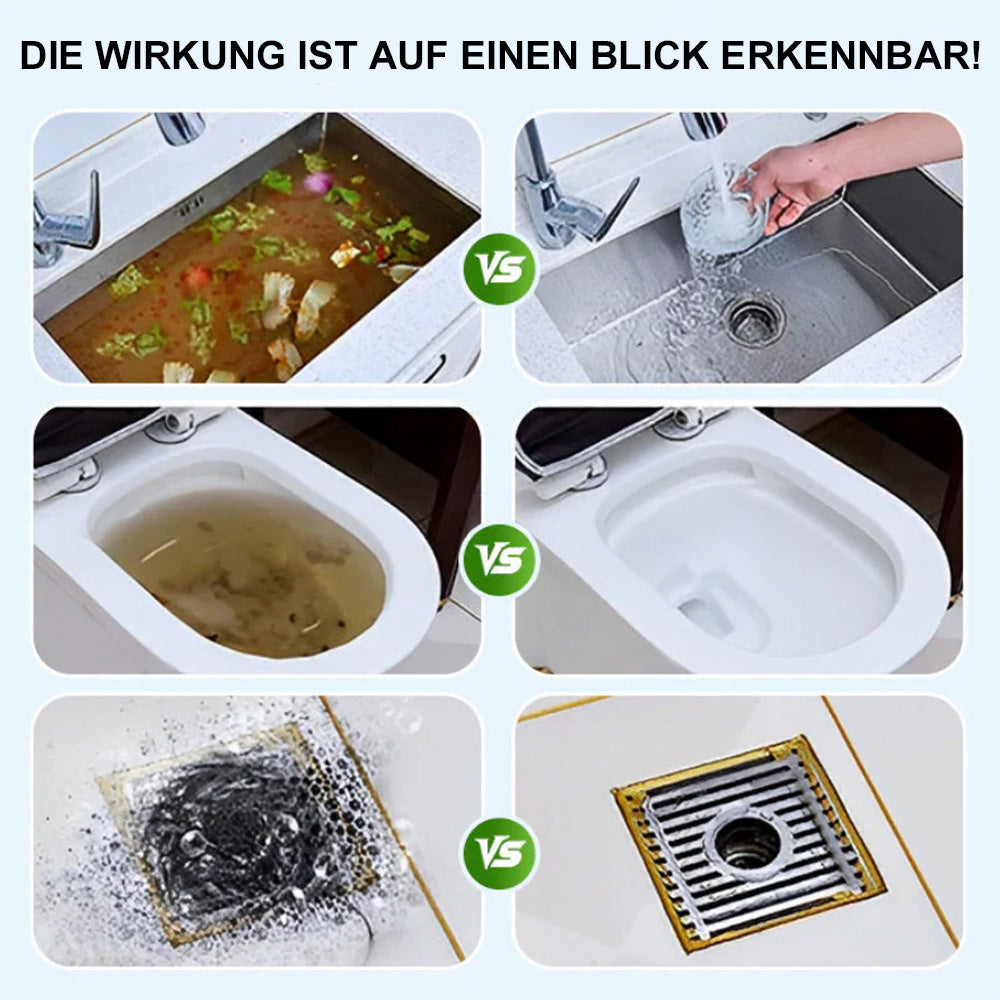💥Leistungsstarkes tägliches Rohrreinigungspulver🏠– Schnellwirkend, sicher & schonend für Küche, Bad & Dusche 🛡️