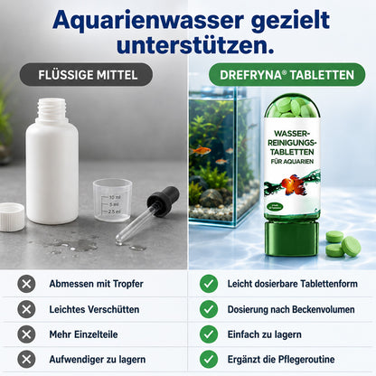 🌿Leistungsstarke Wasserreinigungstablette für Aquarien