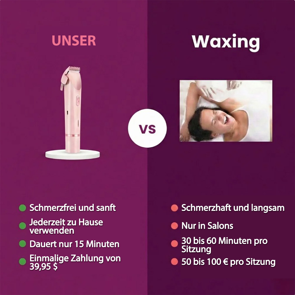 ✨2-in-1 Schmerzfreier Bikini Trimmer für Gesicht & Körper