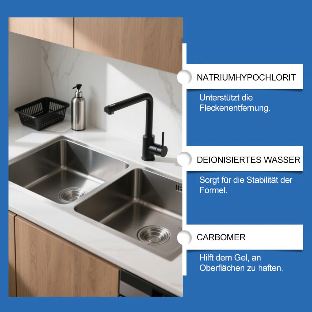 ✨ Magic Schimmel-Entferner Gel🧼– Beseitigt Schwarzschimmel & Stockflecken auf Silikonfugen, Fliesen & Duschen (Ohne Schrubben)
