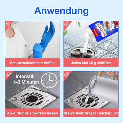 🛠️🚿 Leistungsstarkes Rohrreinigungsmittel – schnelle Beseitigung von Verstopfungen, sicher für Rohre und vielseitig einsetzbar 🚰✨