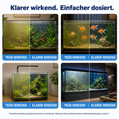 🌿Leistungsstarke Wasserreinigungstablette für Aquarien