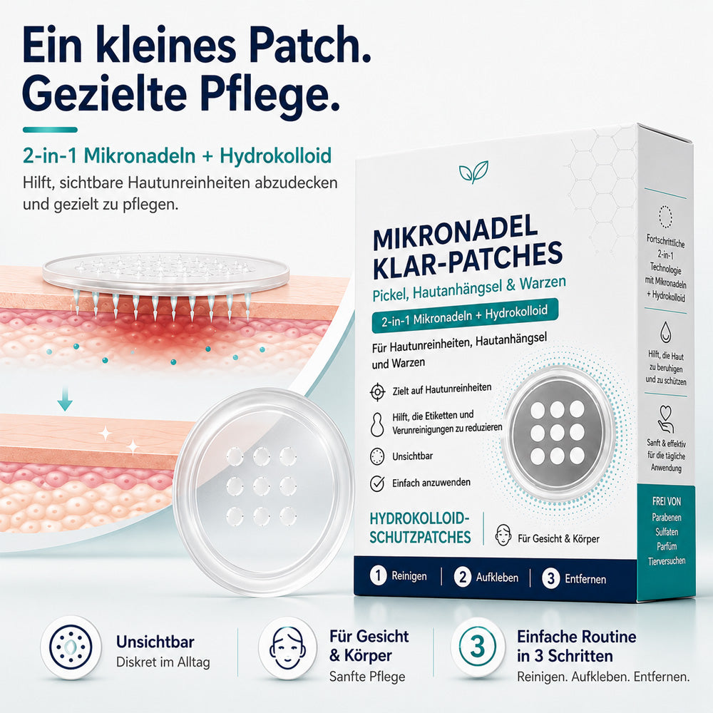 Effektive botanische Mikronadel-Pflaster zur Entfernung von Hautanhängseln